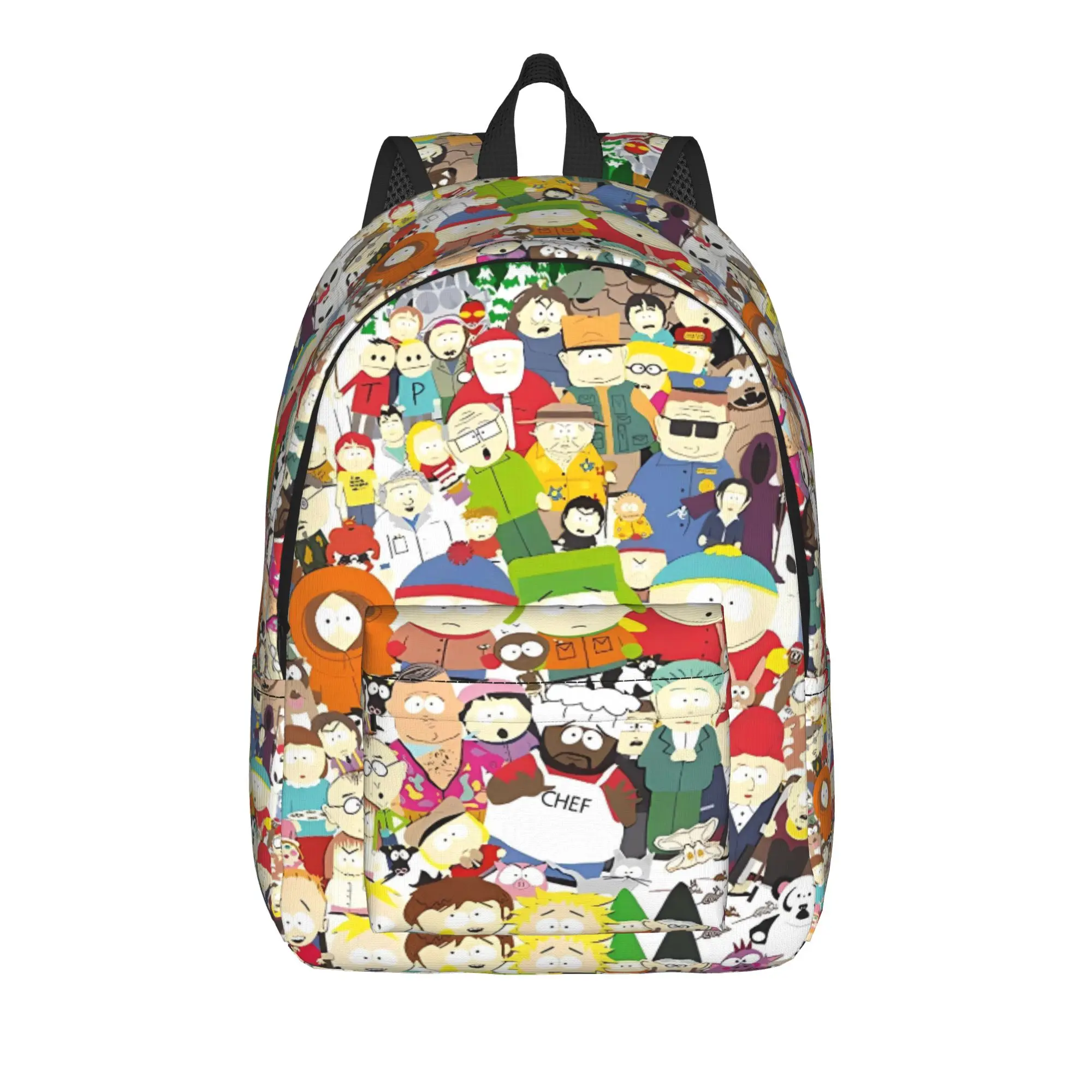 

SouthParks Backpack Daily Backpacks Women Men Colorful Soft High School Bags Novelty Rucksack
