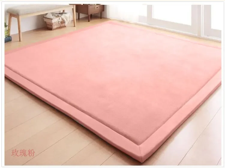 NONE Soft Coral Velvet Rug Non-Slip Mat 4