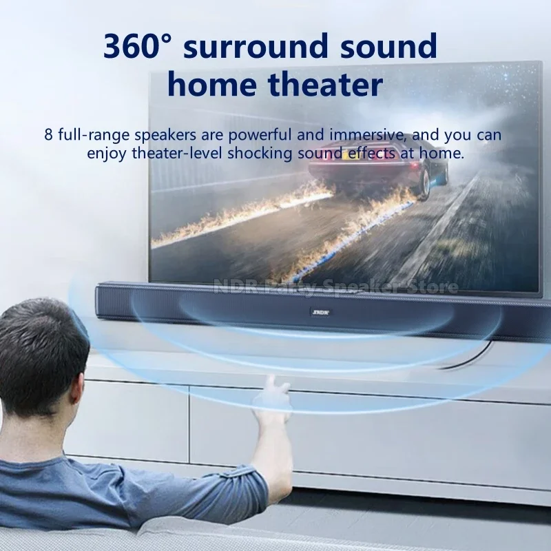 High-powered Echo Wall Audio Television Audio Home Theater Audio Living Room Speaker Wall-mounted Audio Bluetooth Sound Bar