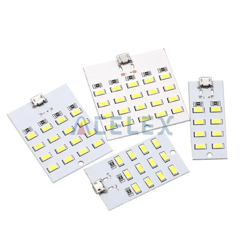 1PCS high quality 5730 smd 5V 430mA~470mA White Mirco Usb 5730 LED lighting panel USB mobile light Emergency light night light