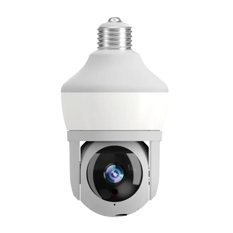 3MP 1296P Carecam APP E27 Lamp Head Socket Wireless PTZ IP Dome Camera Full Color AI Humanoid Detection Security CCTV Monitor