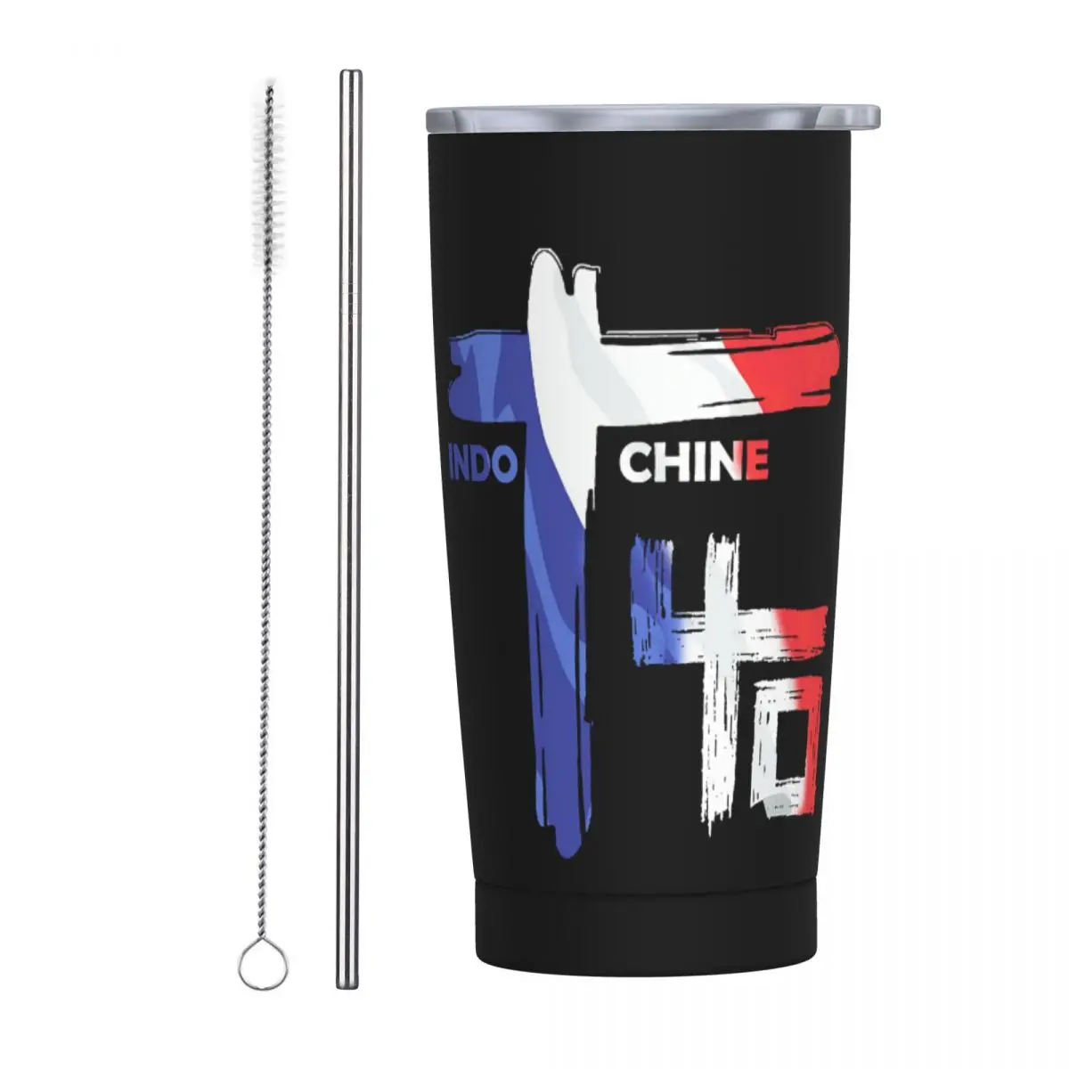 Indochine Rock Insulated Tumbler, 20oz Tumbler with Lids and Straws Stainless Steel Vacuum Insulated Travel Mug Coffee Cup