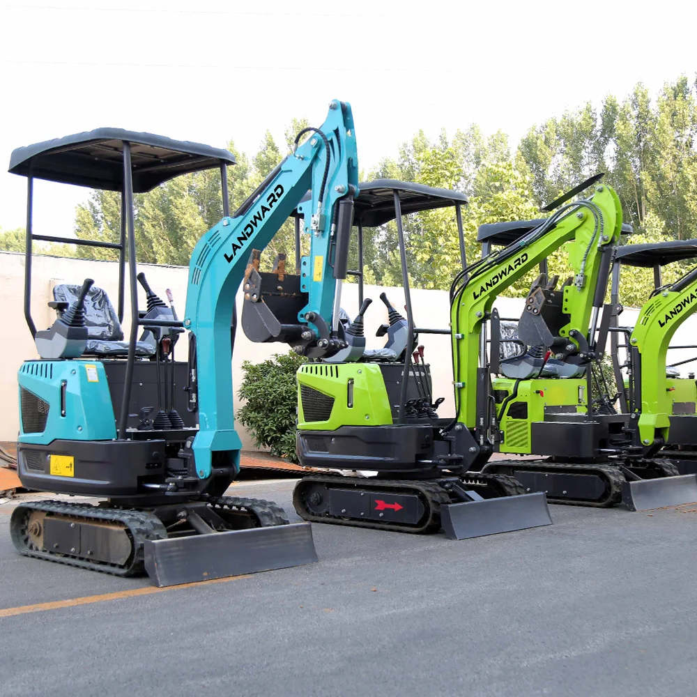 Mesin Excavator Konstruksi 1,5 Ton Excavator Rumah Tangga Mesin Diesel Euro 5 Penggali Silinder Atas Excavator Mini Crawler Kustom