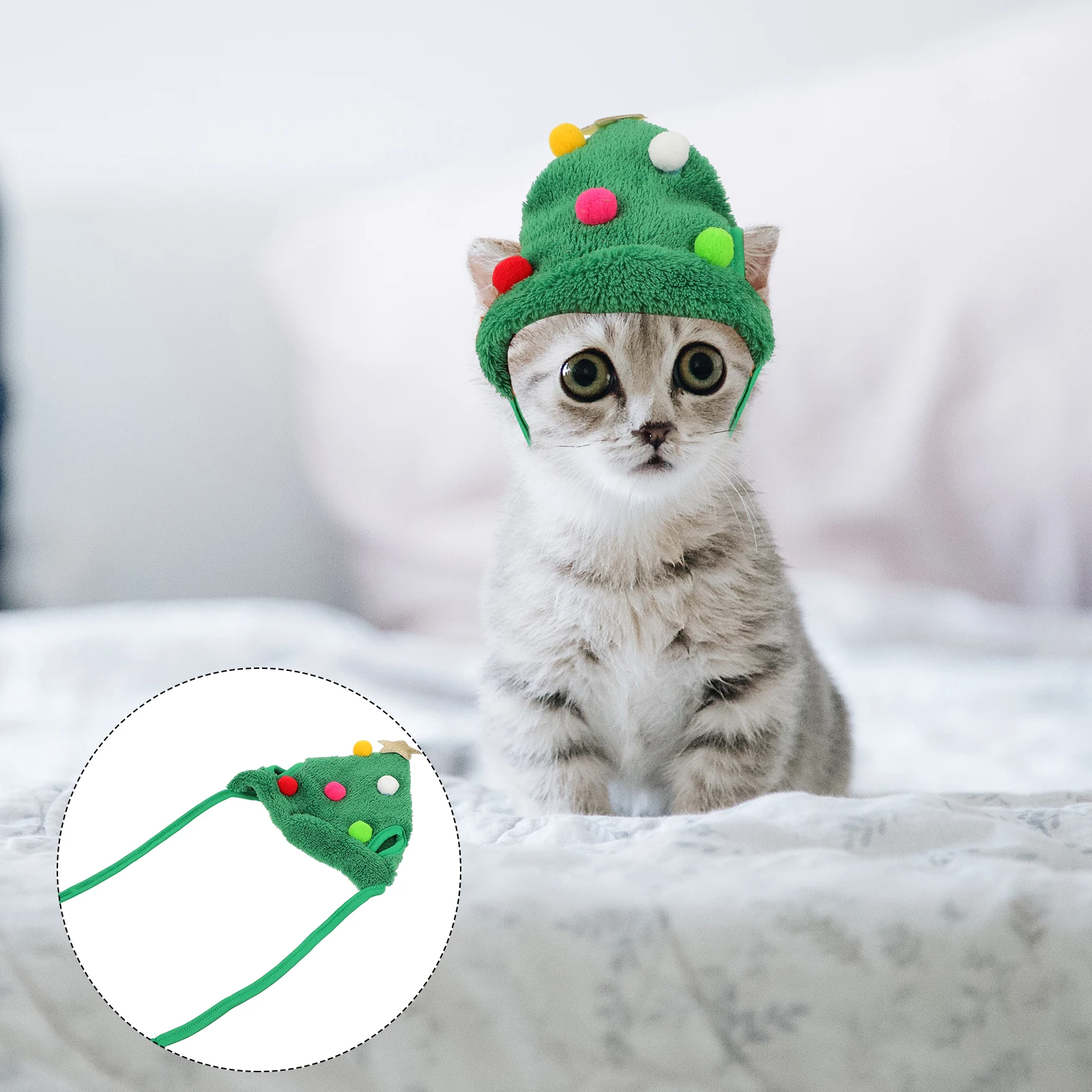 

Festive Pet Hats Dog Holiday Costume Costumes for Dogs Doggy Cute Cat Christmas Decoration