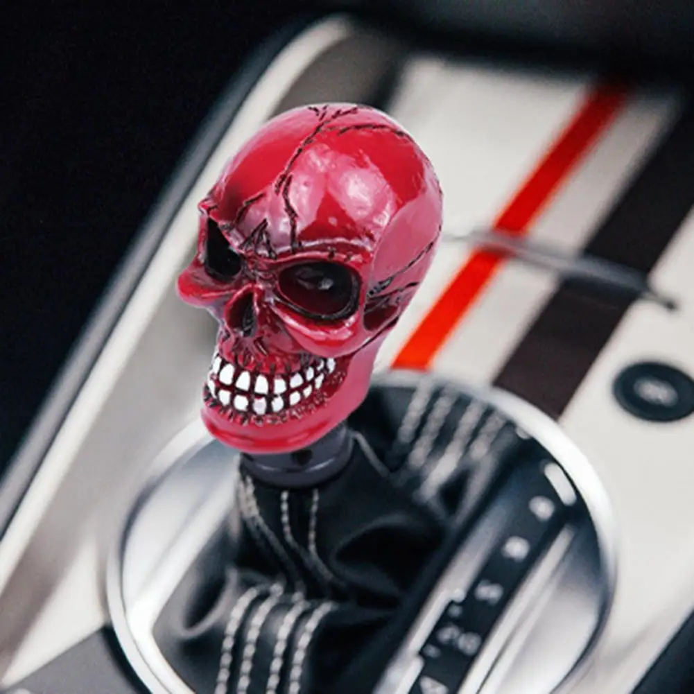 Skull Gear Shift Knob Skull Car Modified Manual Gear Shift Knob Resin Transmission Shift Lever Knob Car Accessories