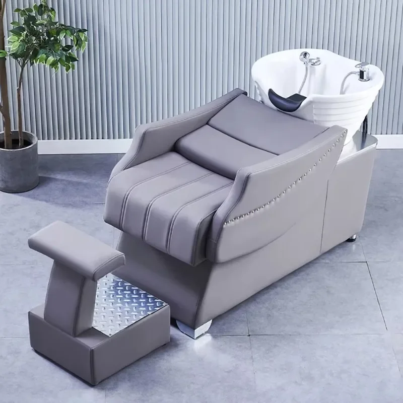 

Fashion Nordic Shampoo Bed Simple Unique Modern Luxury Shampoo Recliner Massage Ergonomic Cadeira De Barbearia Salon Furniture