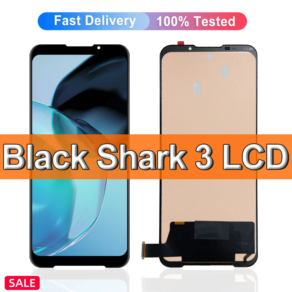 

AAA+ Quality For Xiaomi Black Shark 3 LCD Touch Screen Digitizer KLE-H0, KLE-A0 LCD Display For BlackShark 3 Screen Replacement