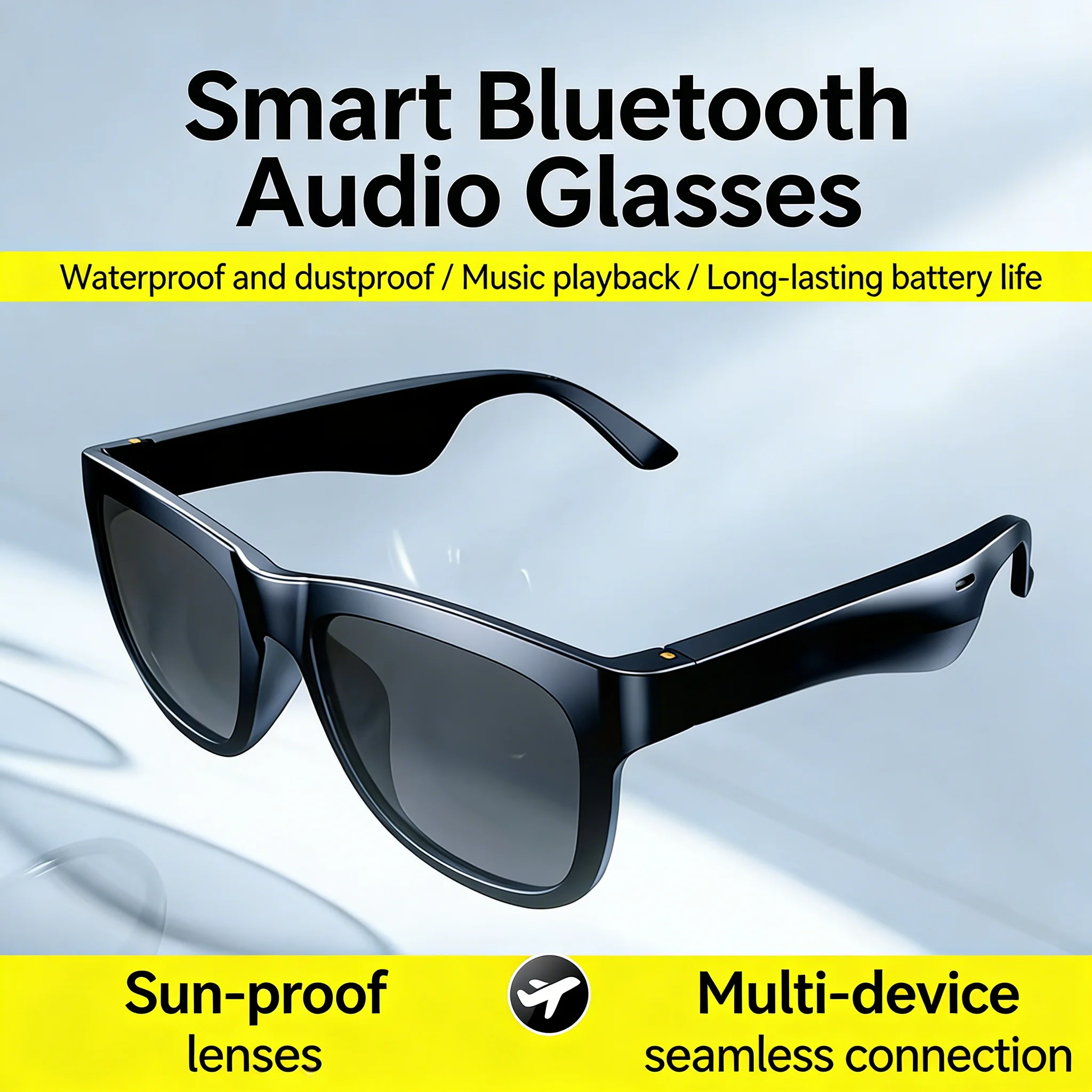 

New AI Bluetooth intelligent audio eye anti-blue voice translation, making phone calls and listening to music.