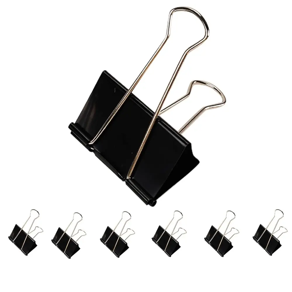 

Зажимы для бумаг Jumbo Binder Clips 3 дюйма - особо крупные зажимы для бумаг, 6 штук в упаковке, сверхпрочные офисные зажимы для бумаг, документов, школы и т.д.