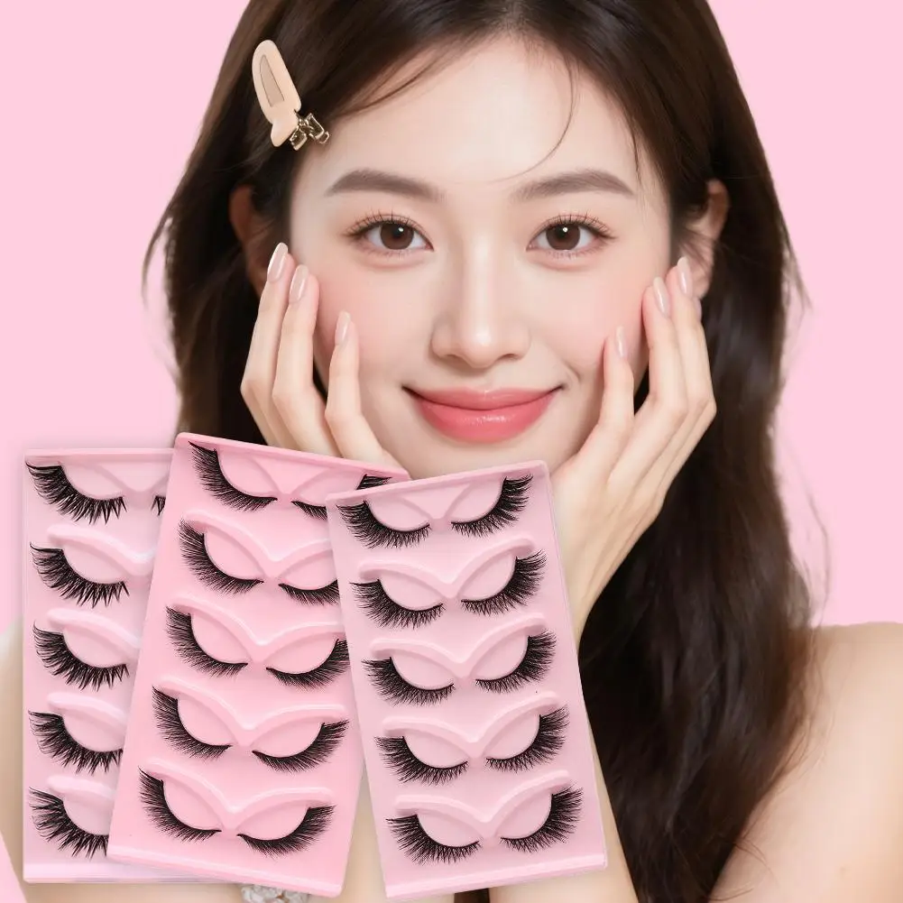 Ciglia mezze occhi Ciglia Cat Eye 5 paia Ciglia finte Soffici ciglia spesse naturali morbide False ricci Y2S8