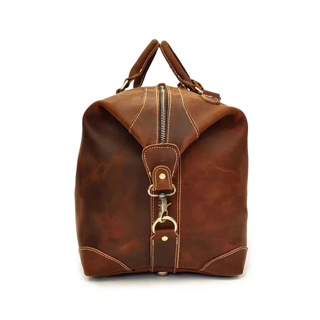 New Products Can Be Customized, Own Brand, Neutral Leather Duffel Bag, High Quality, Durable, Fashion Travel, Gym Daily
