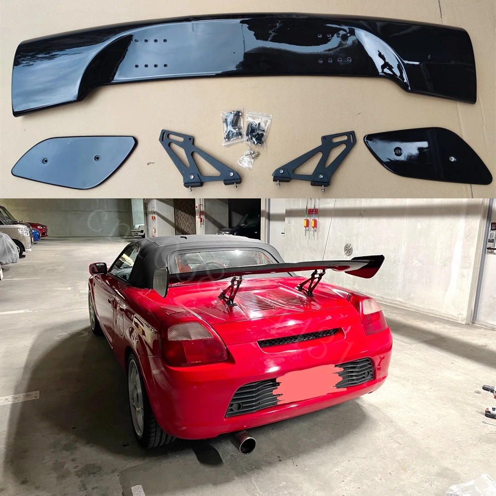 Car  For 99-07 MR2 MR-S W30 GT Style ABS Plastic Material Unpainted Color Rear Roof Spoiler Wing Trunk Lip Boot Cover