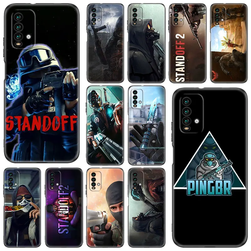 Hot Game STANDOFF-2 Silicone Phone Case For Xiaomi Redmi Note 10 9 Pro Max 10s 9s 8 8A 7 Pro 9 9C 9A 9T 10T Soft TPU Black Cover