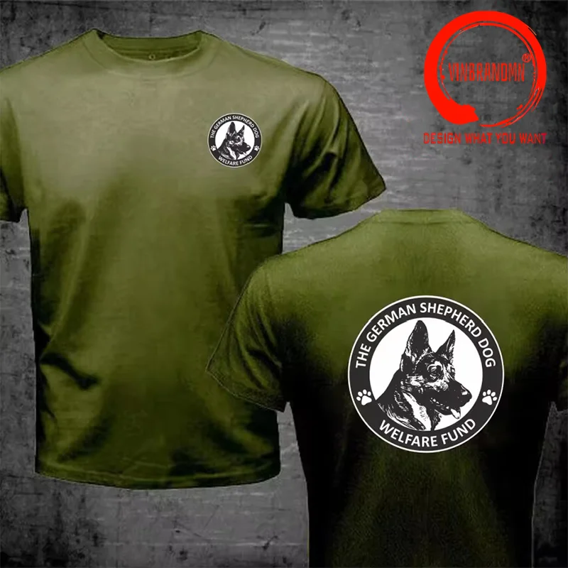 Fashion Design K-9 K9 German Shepherd T Shirt Men Classic Trendy Casual Clothing Stylish Tee Shirt Leisure Tshirt Men's Tops