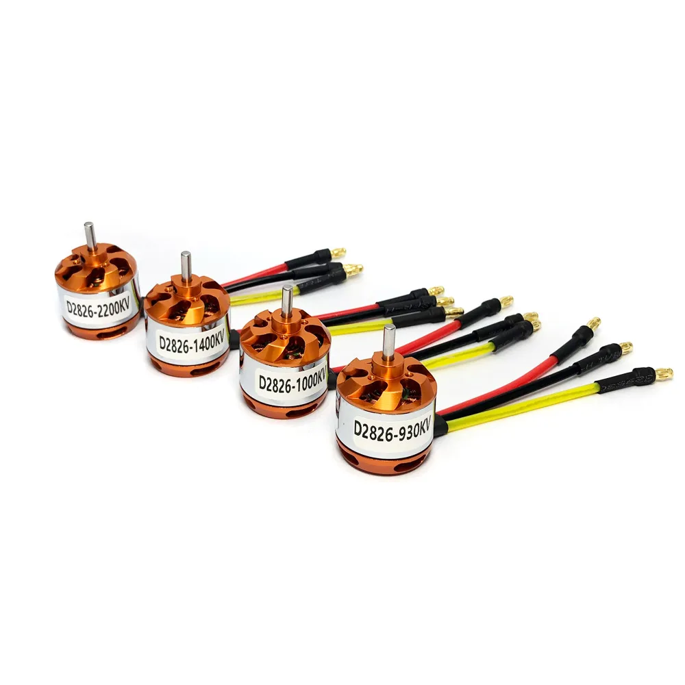 D2826 Moteur sans balais avec adaptateur RC Moteur de rechange pour avion RC Avion Multicopter Drone Hélicoptère à aile fixe (1400 KV