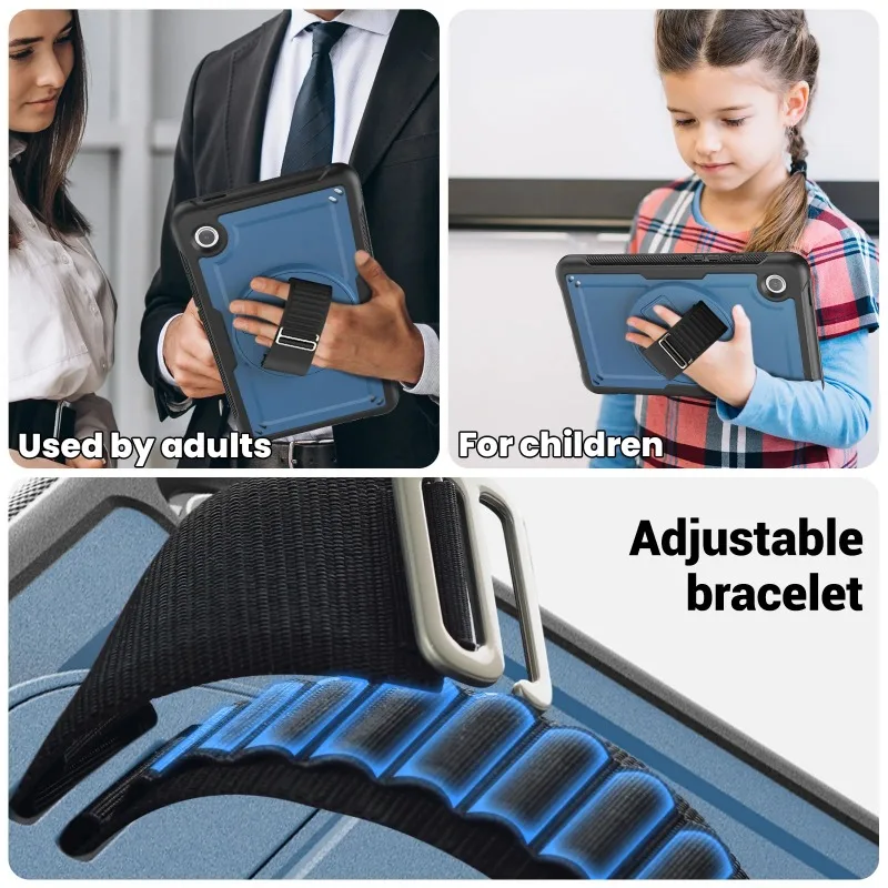 Etui ochronne na Samsung Galaxy Tab A9 8.7 cal 2023 X110 luksusowy Tablet Funda dla Galaxy Tab A9 Plus 11 calowa pokrywa 2023 X210