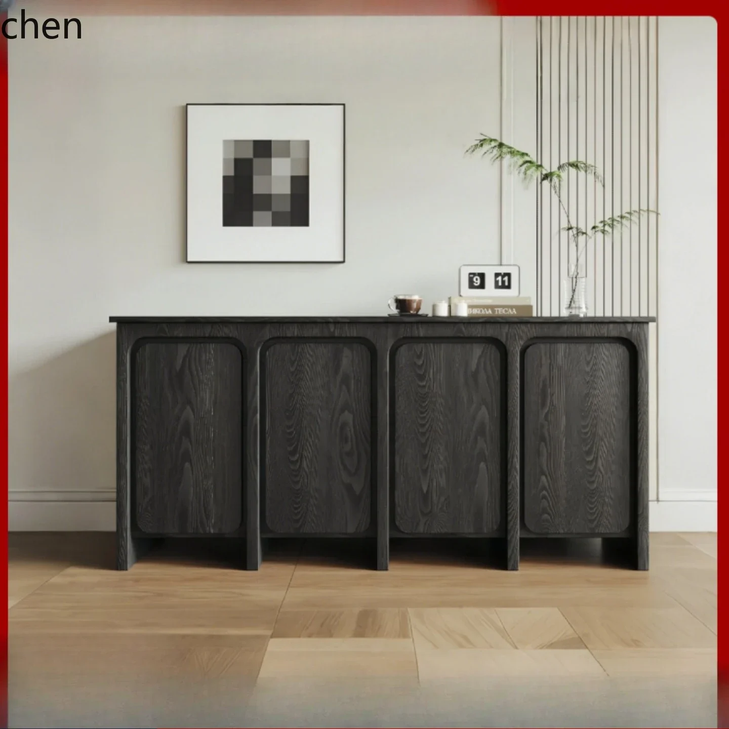 

DSA Lacquer Entrance Cabinet Decorative Storage Simple Modern Shoe Cabinet Creative Sideboard