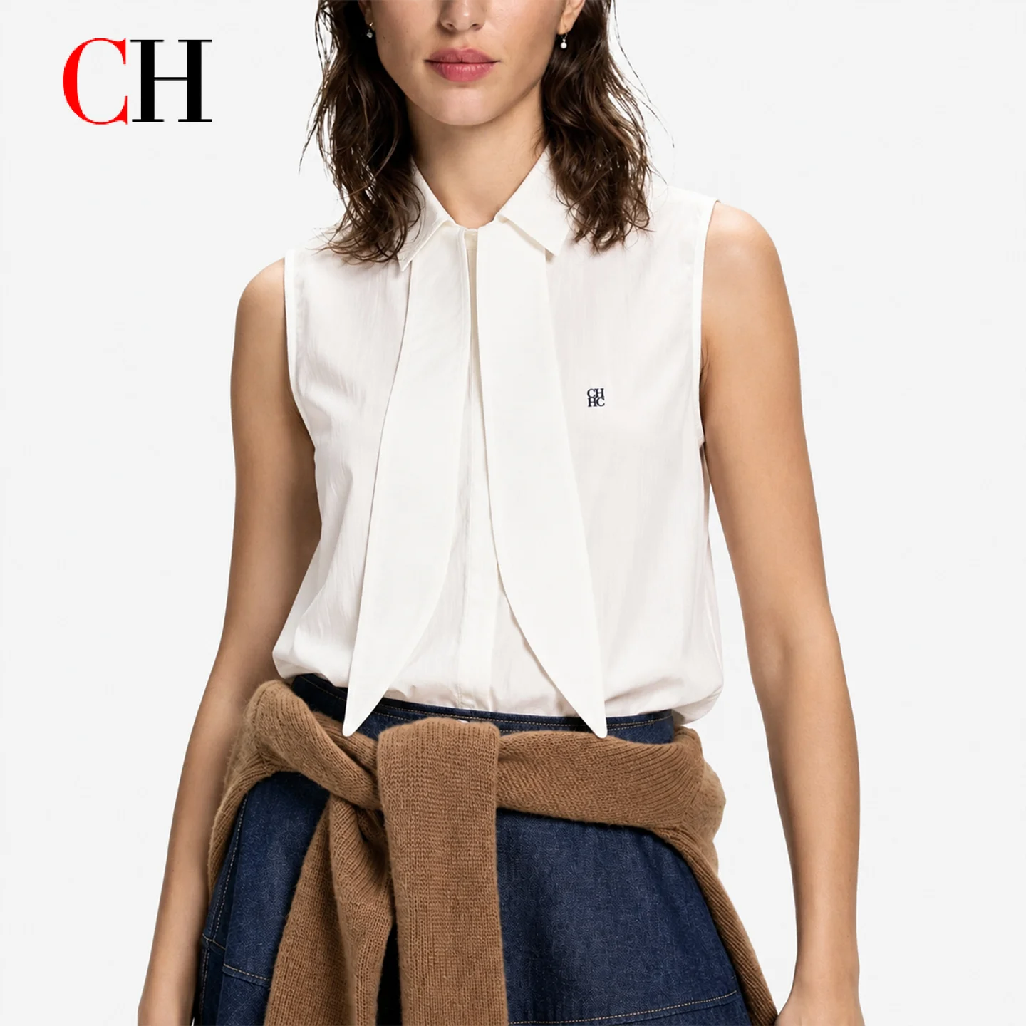 Embroidery Men Shirt - Blusa Feminina Elegante CH com Gola