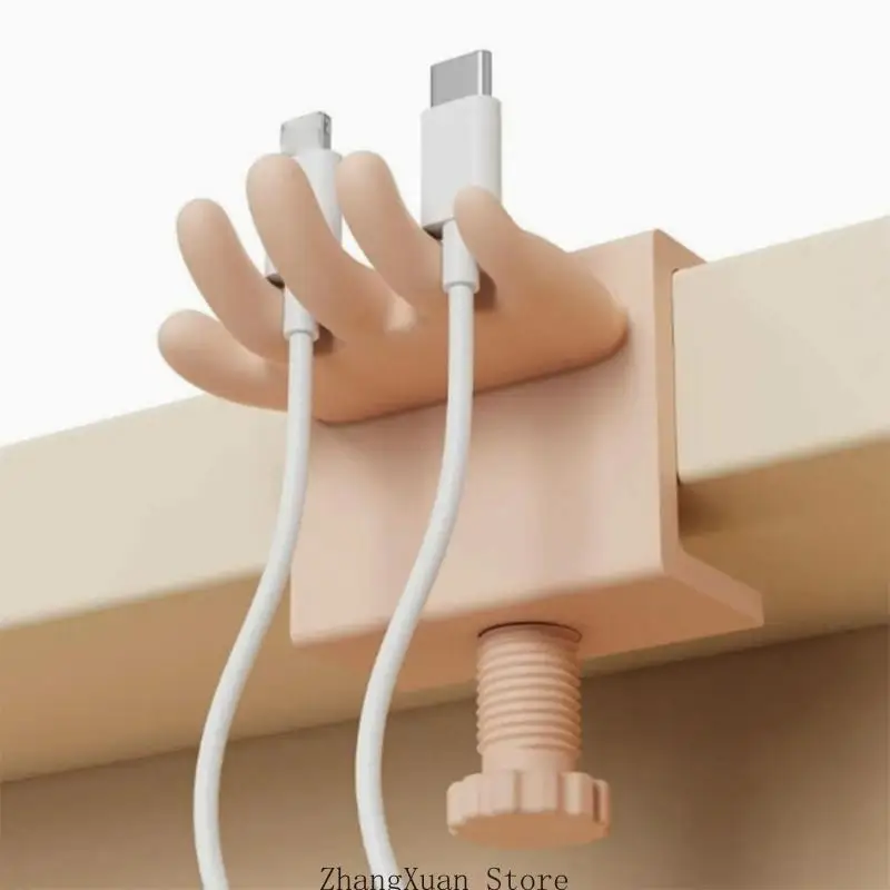 Data Cable Storage Clip with Adjustable Desk Clamp Practical Cord 3XUF