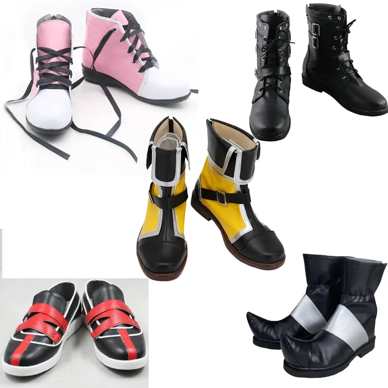 

Anime Hearts Xion Sora Aqua Kairi Yozora ROXAS Xigbar Riku XIII Cosplay Boots Fahion Shoes Halloween Custom-made