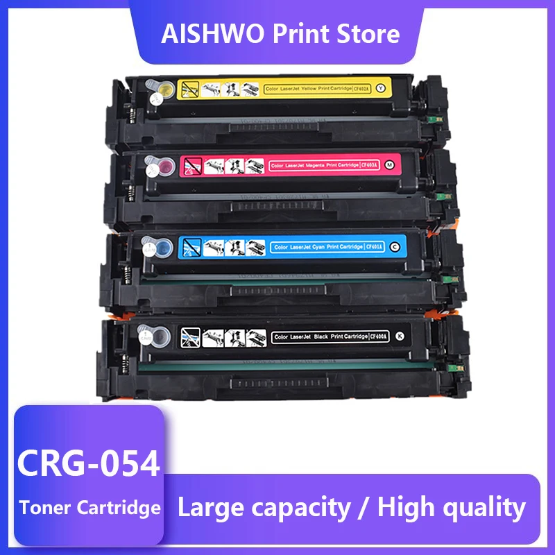 1pcs X Compatible CRG-054 CRG054 Toner Cartridges for Canon LBP621Cw LBP623Cdn LBP623Cdw iC MF641Cw MF643Cdw MF645Cx (No Chip)