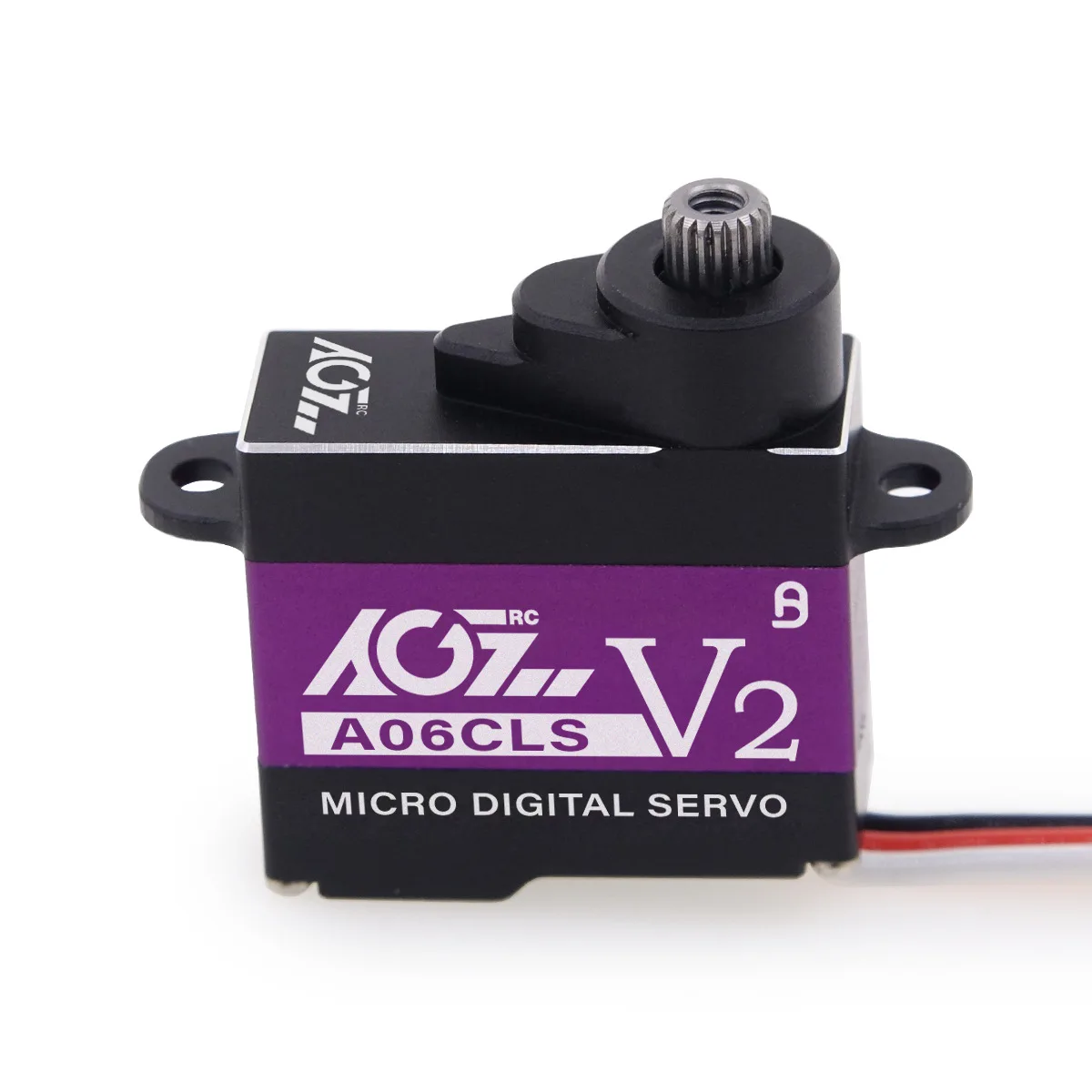 AGFRC A06CLS Aluminum Case 7g Titanium Gear 2.2KG 0.066Sec Super Fast Programmable Micro Servo for Mini Car GLR GLA MRZ Airplane