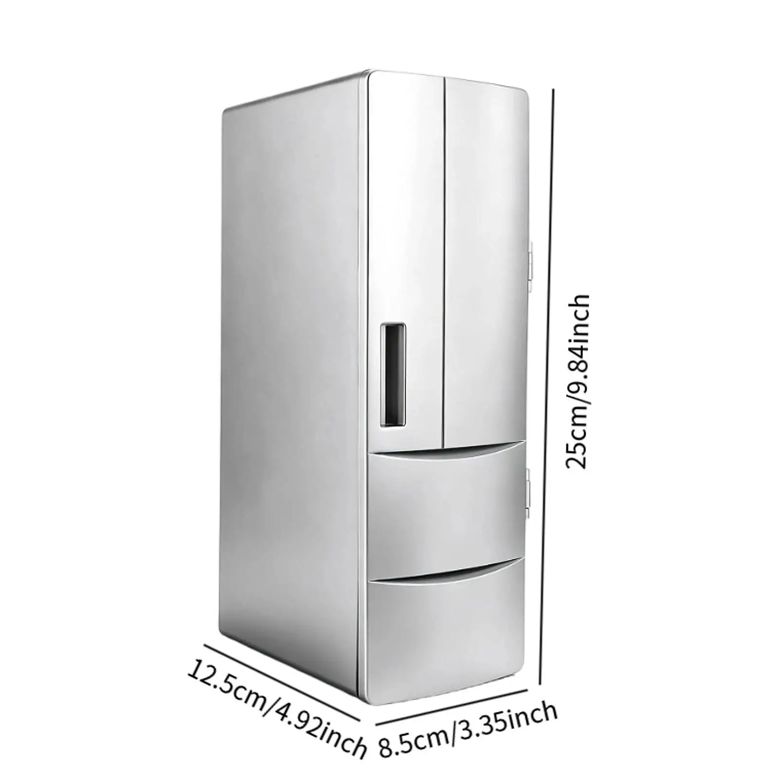 USB Mini Fridge Versatile Drink Can Cooler Warmer for Dorm Bedroom Makeup