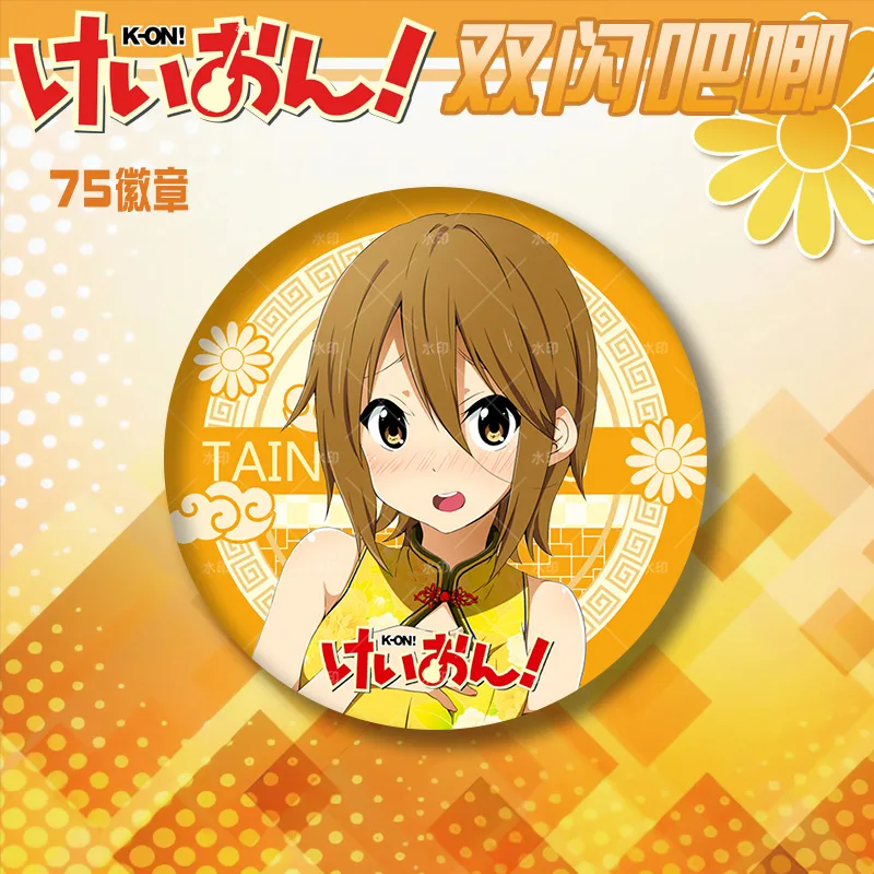 ك أون! شارات المينا يوي Azusa دبابيس ميو ريتسو موجي دبابيس الرسوم المتحركة بروش Kawaii أنيمي شارة لحقيبة الظهر الملابس التلبيب الهدايا