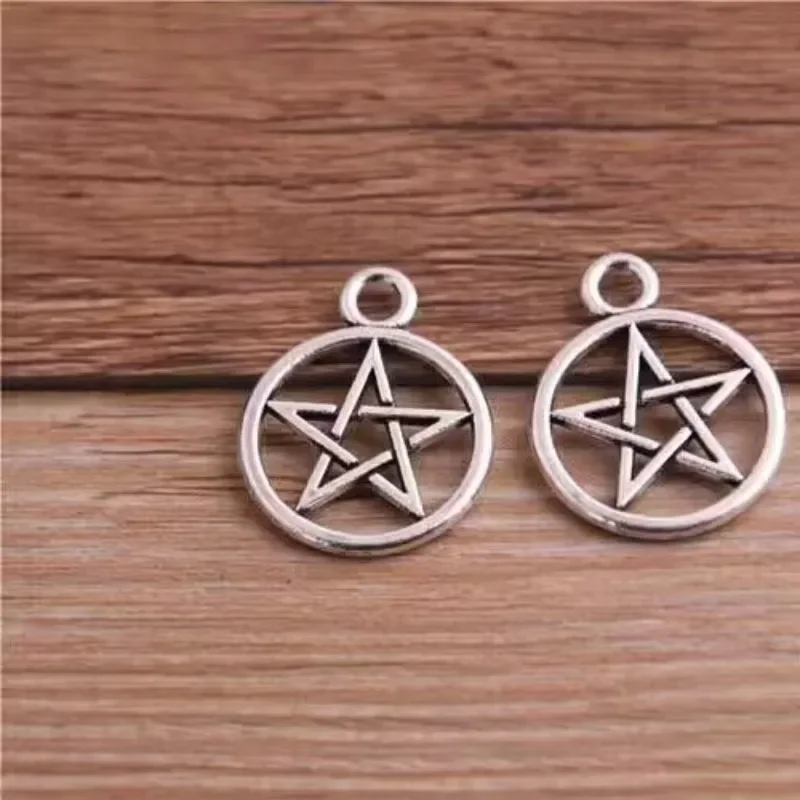 25 * 20mm DIY Alloy Pendant Jewelry Accessories, Small Accessories, Edge Five Pointed Star Pendant, ZAKKA Accessories Wholesale