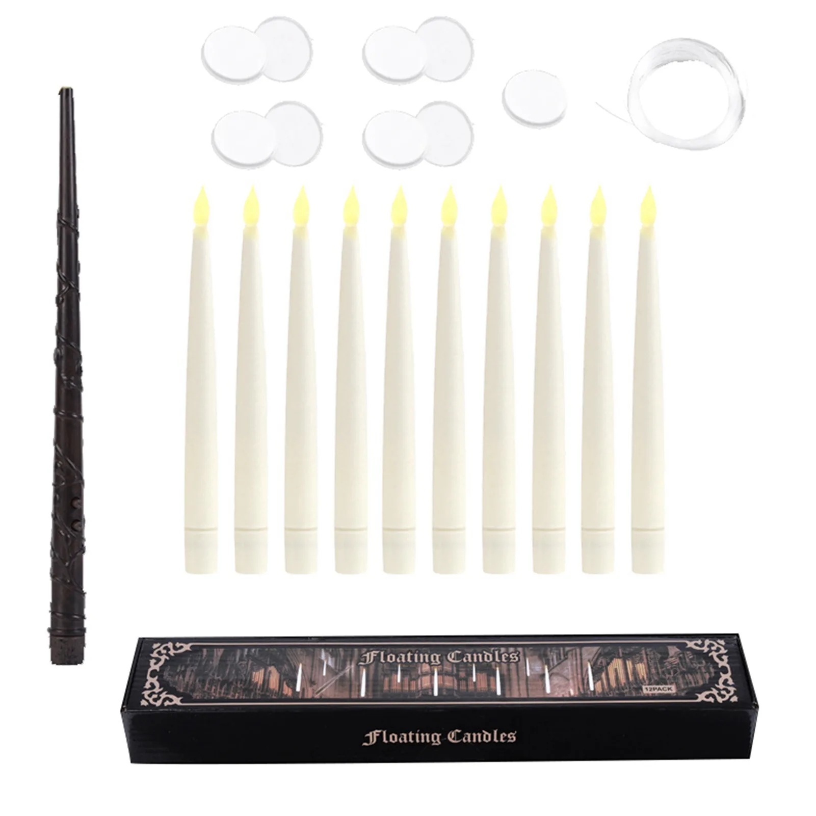 

10PCS Floating LED Candles For Remote Control 12 Flameless Battery Operated Candles For Swimming Pool/Wedding