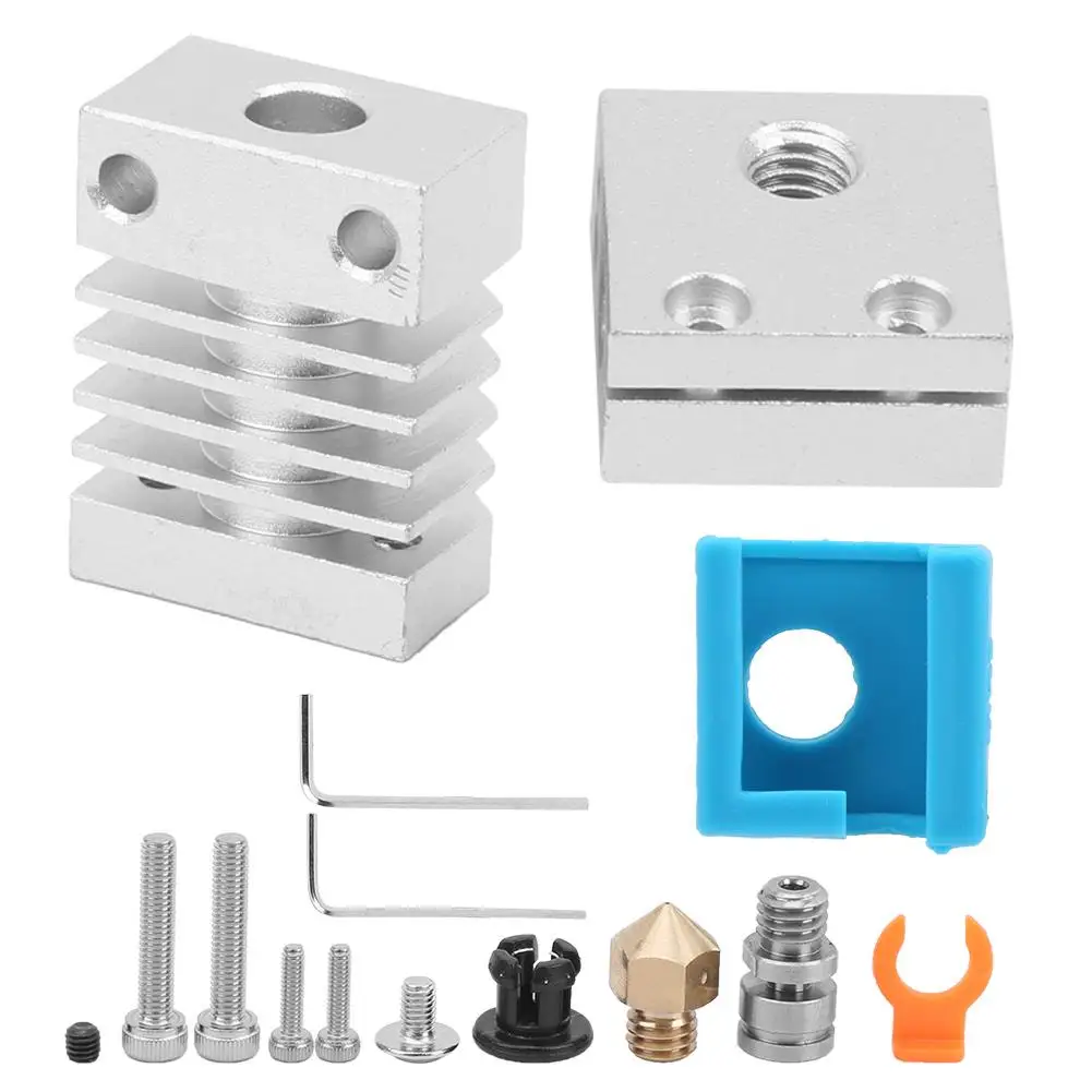 Upgrade Kit for ender -3 & CR-10 3D Printer Hot End Heating Block Extruder Accessories