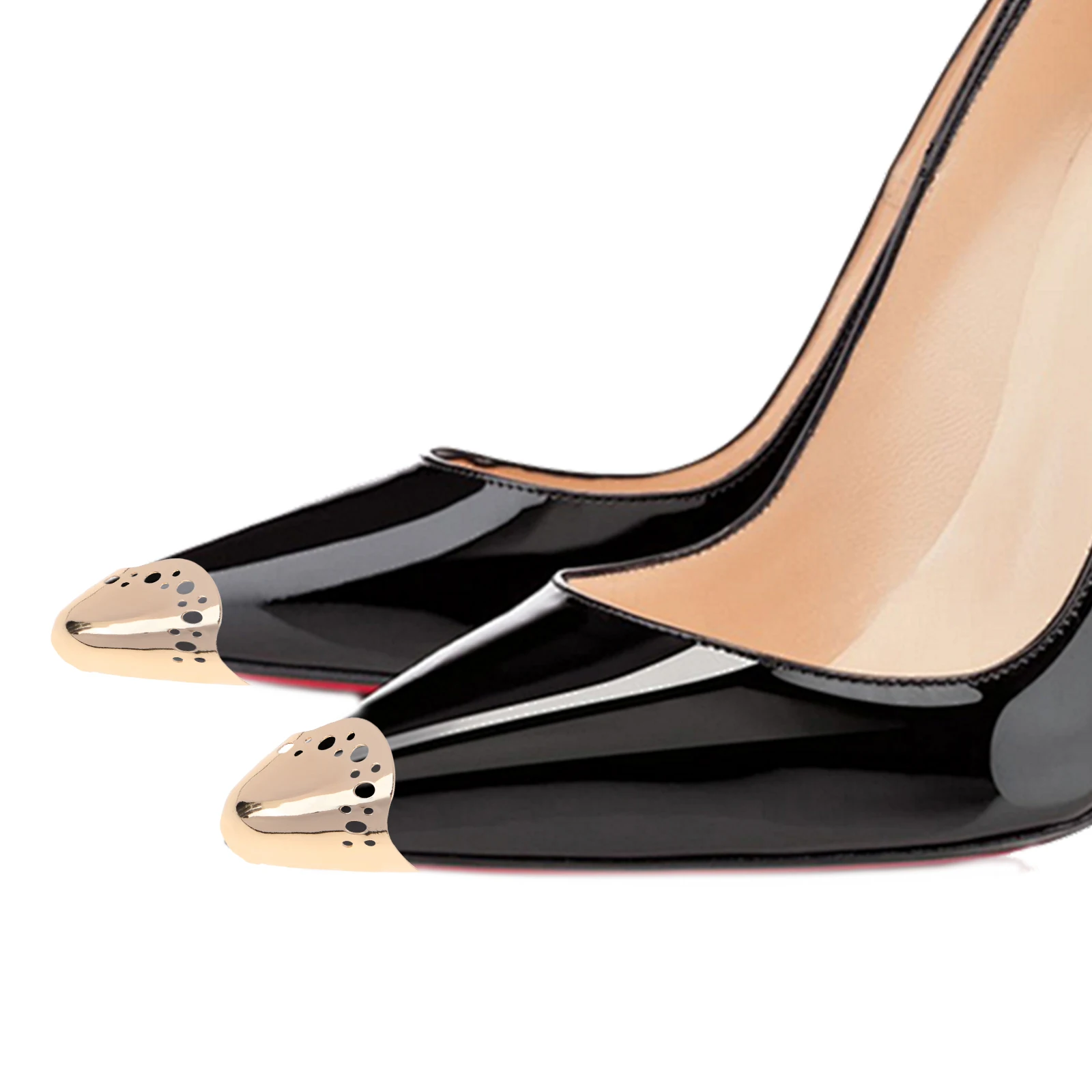 

Zinc Alloy Shoe Protectors Pointed Toe Caps for High Heels Resistance Fits Better Shoe Repairheel Tips