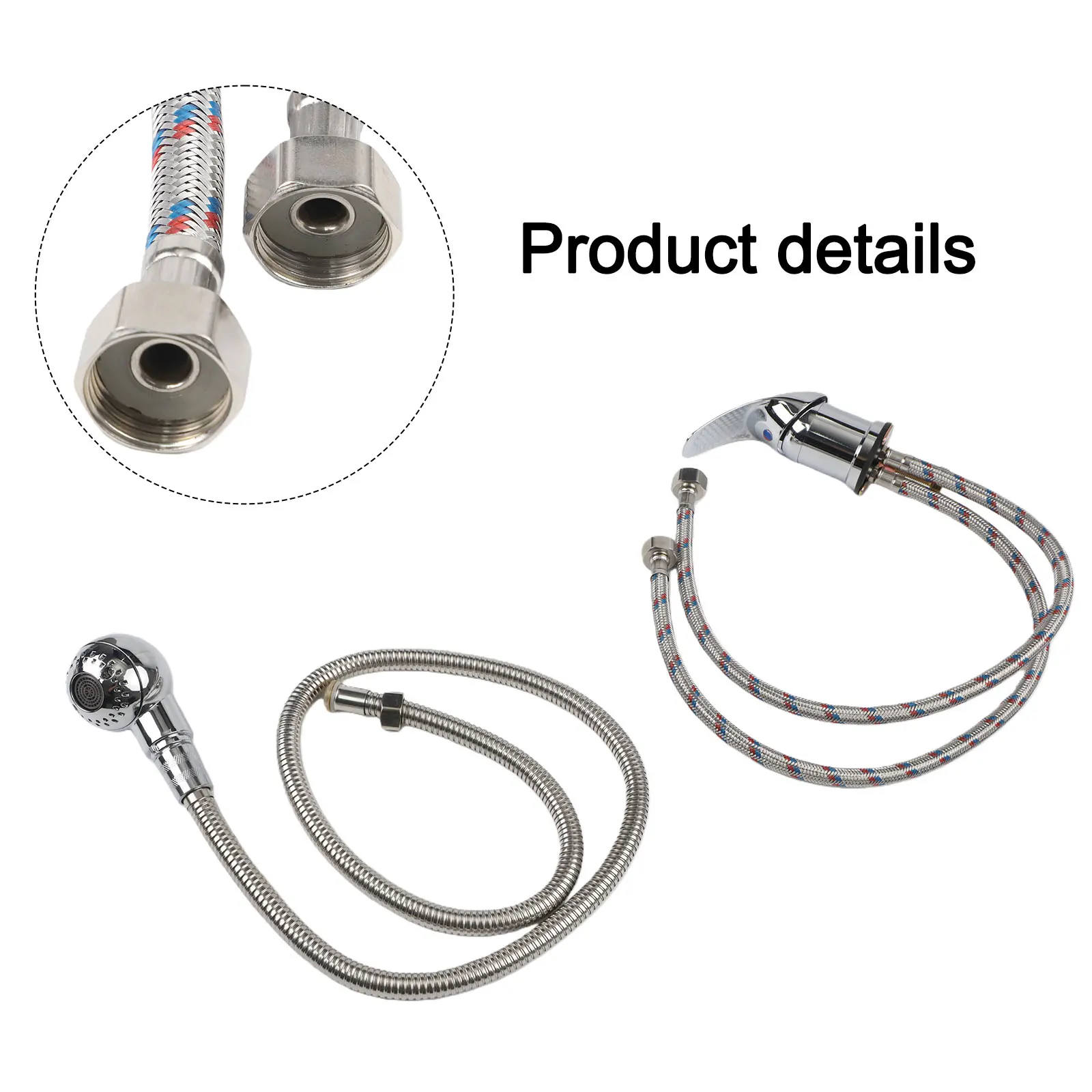 Shampoo Bed Faucet for Barber Shops with Dual Temperature Control and Integrated Shower Hose for Tousle Salon Use