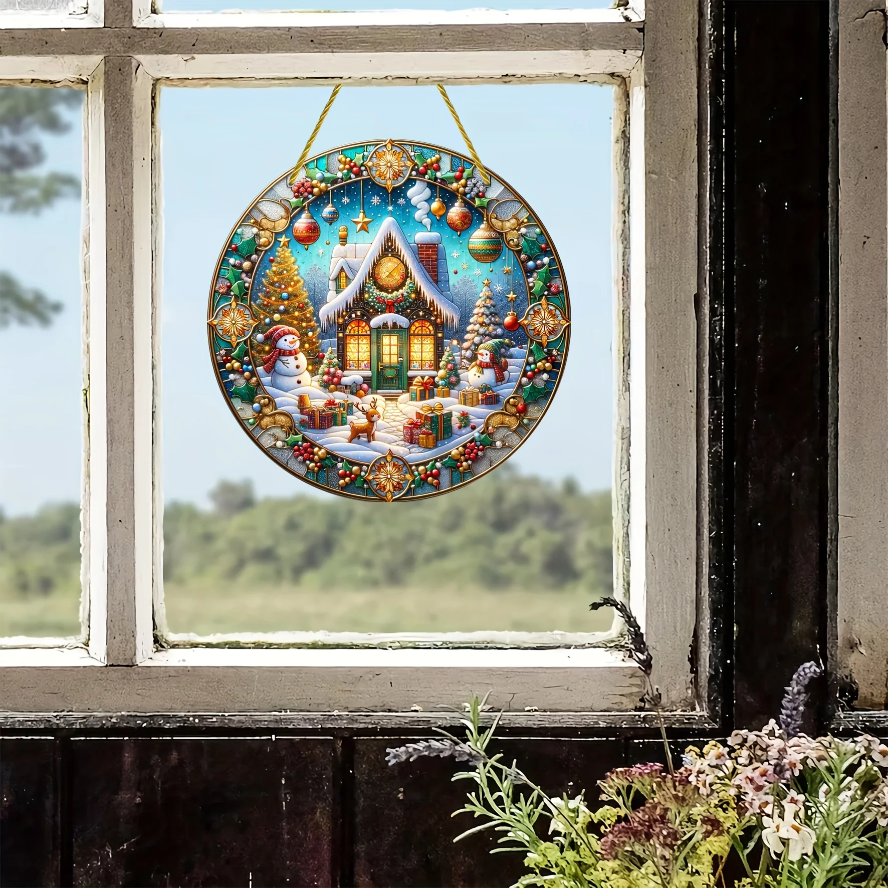 Bohemian Igloo Catcher - Acrylic Window Hanging, Perfect for Christmas, Ideal Gift, Suitable for Home, Porches, Walls