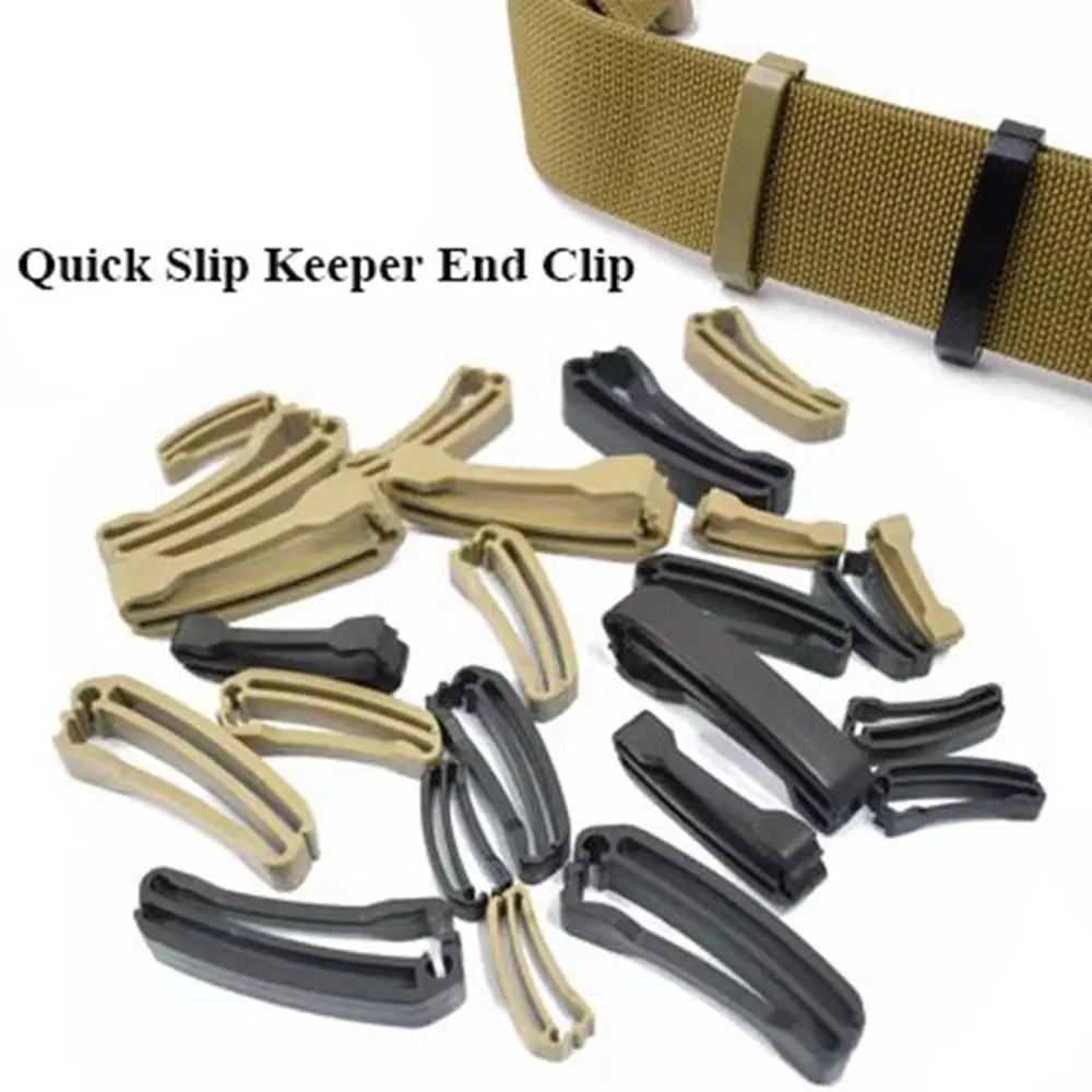 1pc Quick Slip Keeper End Clip Molle Attach Webbing Strap Buckle Adjust Fastener Connect Link  Backpack Bag