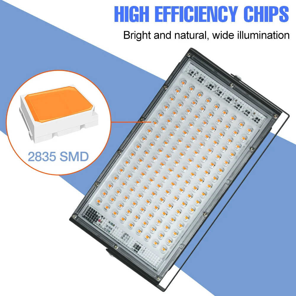 LED Full Spectrum Grow Lights Hydroponics Plant Cultivation Lamp AC220V EU Plug 25W 50W 100W 200W For Greenhouse Tent Growth Box