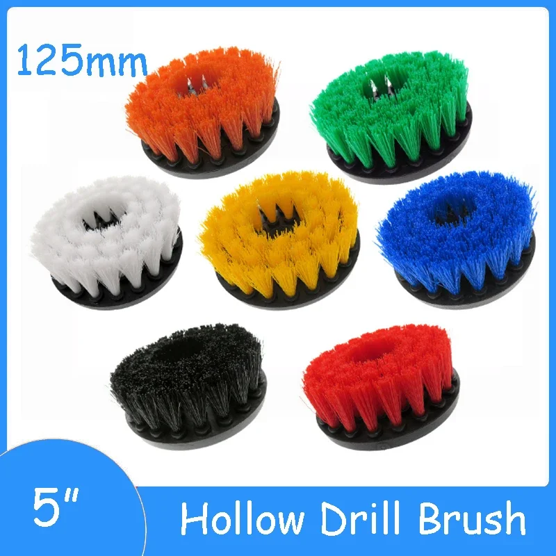 

5''125mm Power Scrub Clean Drill Electric Brush For Leather Plastic Wooden Furniture Bathroom Car Interiors Cleaning Tools