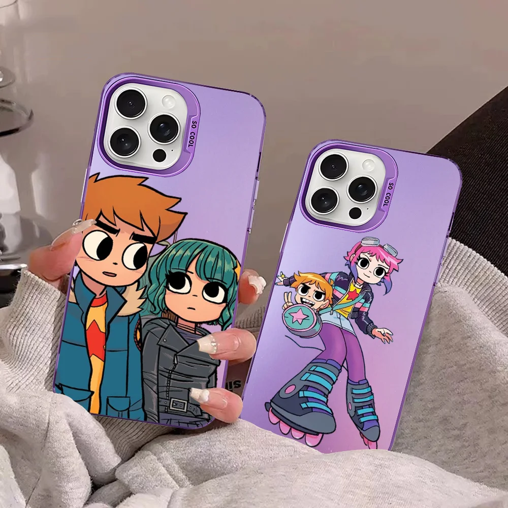 

Scott Pilgrim Anime Phone Case For IPhone 16 15 14 13 12 11 Pro Max X XR XSMAX 8 7 Plus Matte Shockproof Back Cover