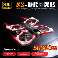 4DRC NEW S3 Drone Remote Control Fighter Jet 8K HD Camera Quadcopter Fixed Altitude Hover Four-axis Drone Aircraft Model Toy