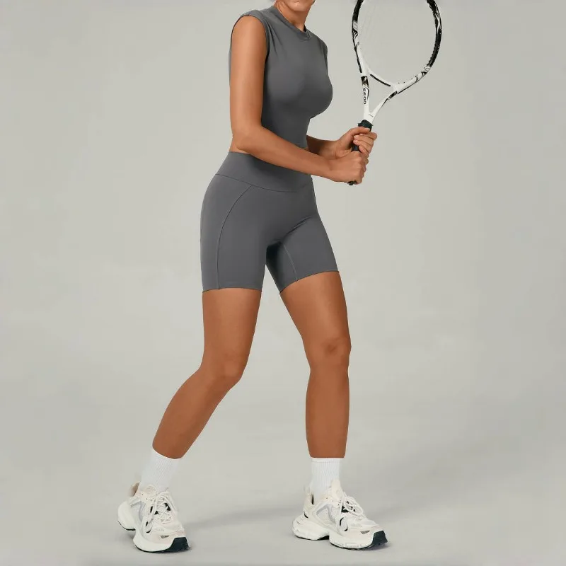 

Women's Beautiful Back Yoga Set Hip Lifting Quick Drying Slim Fit Sportswear Outdoor Running Leisure Fitness Set