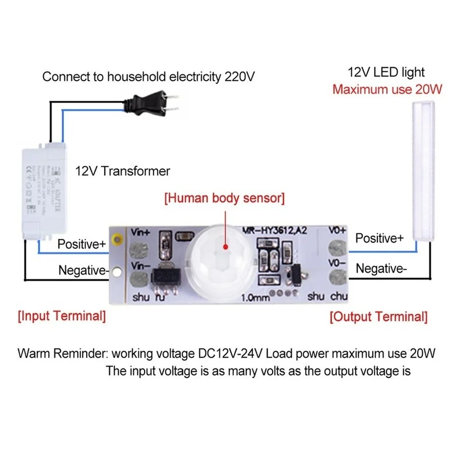 Dc 12v 24 220vの天井pirモーションセンサースイッチモジュール3A ir赤外線誘導ボディセンサー検出器ledライト用