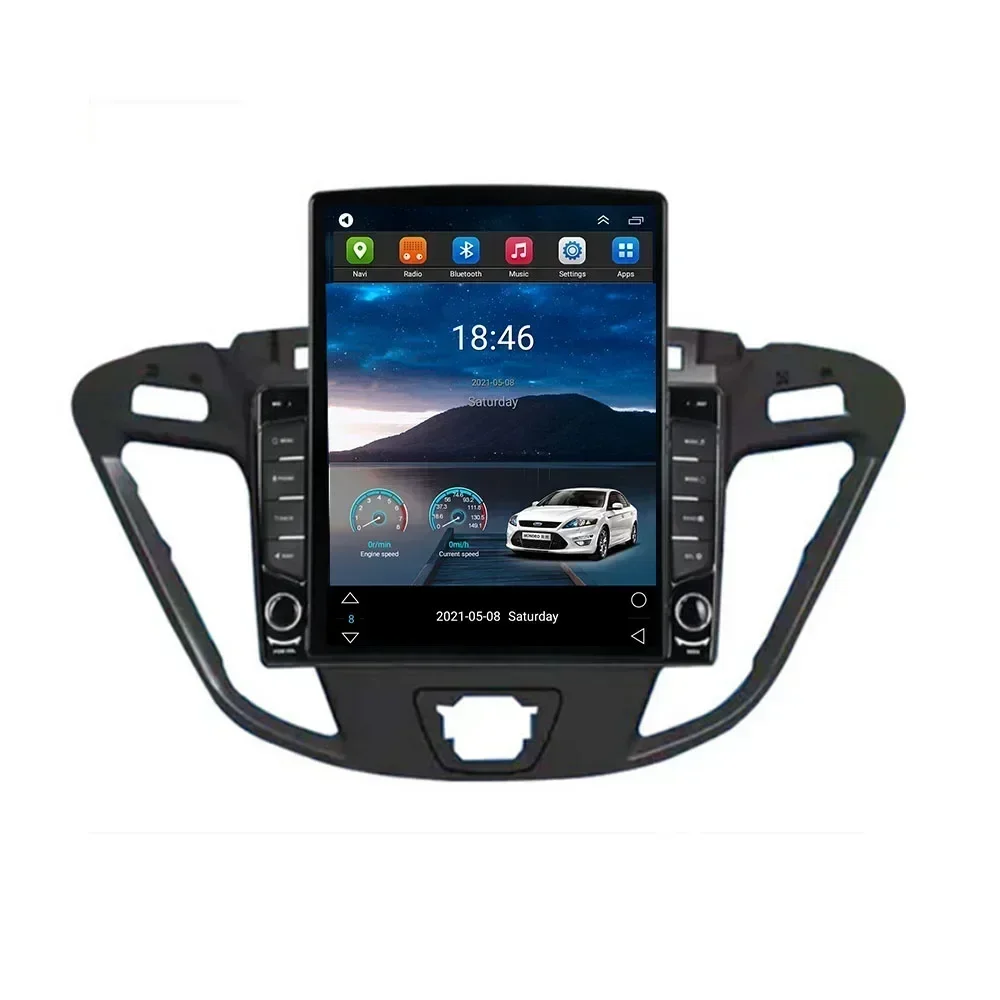 For Tesla Style 2Din Android 13 Car Radio For Ford Transit Custom 2013-30 Multimedia Video Player GPS Stereo Carplay DSP RDS Cam