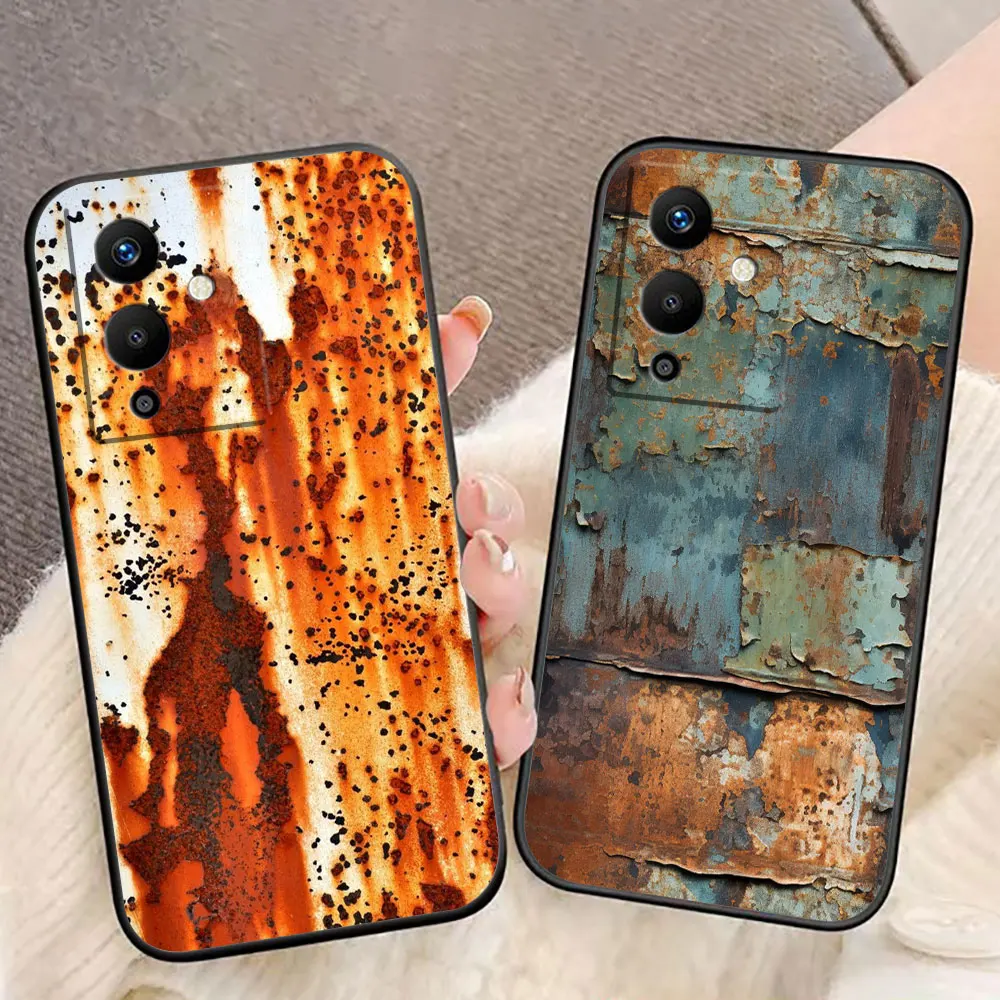 Vintage Industrial Style Rusty Phone Case For Infinix ZERO TECNO CAMON SPARK 20 30 30S 40 POVA 5 6 7 POP SMAR 8 9 10 Shell Cover