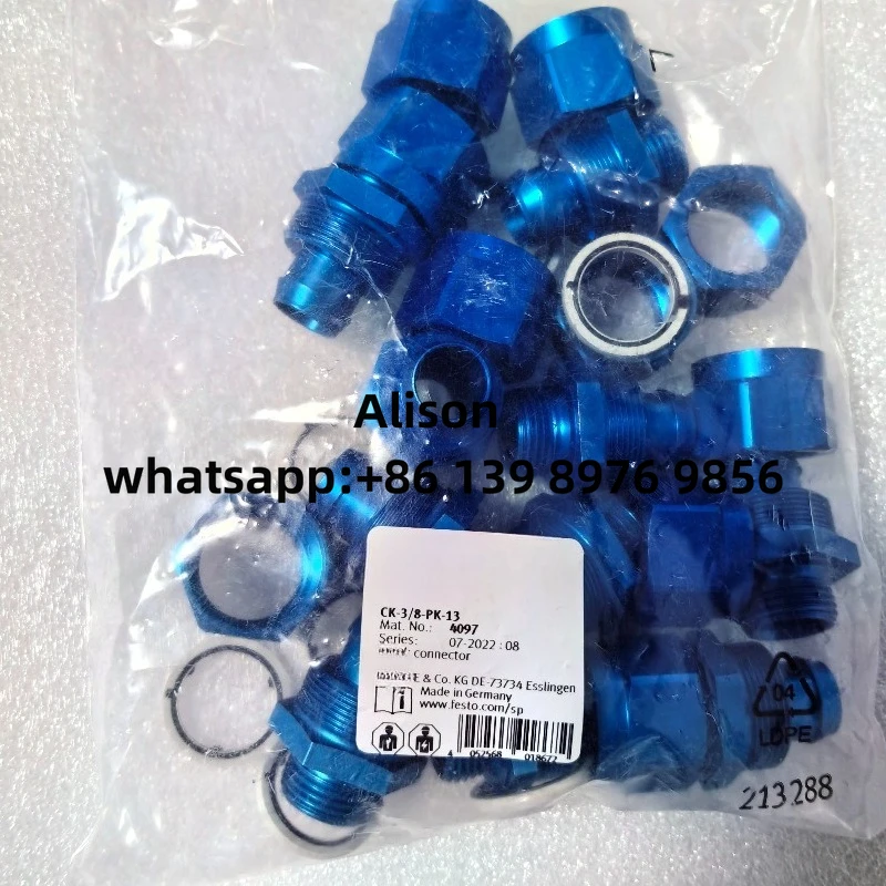 

10PCS FITTING M5 1/8 1/4 3/8 1/2 3562 2027 CK series metal quick screw connector 3561 CK-M5-PK-3 3562 CK-M5-PK-4 3563 2027