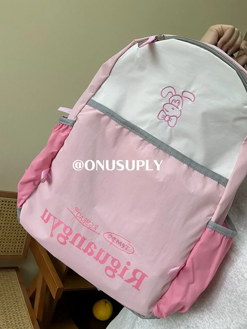 Summer Autumn Korean Chic New High-value Backpack Korean Chic Travel Backpacks Simple Lightweight Nylon Outdoor All-match Bags