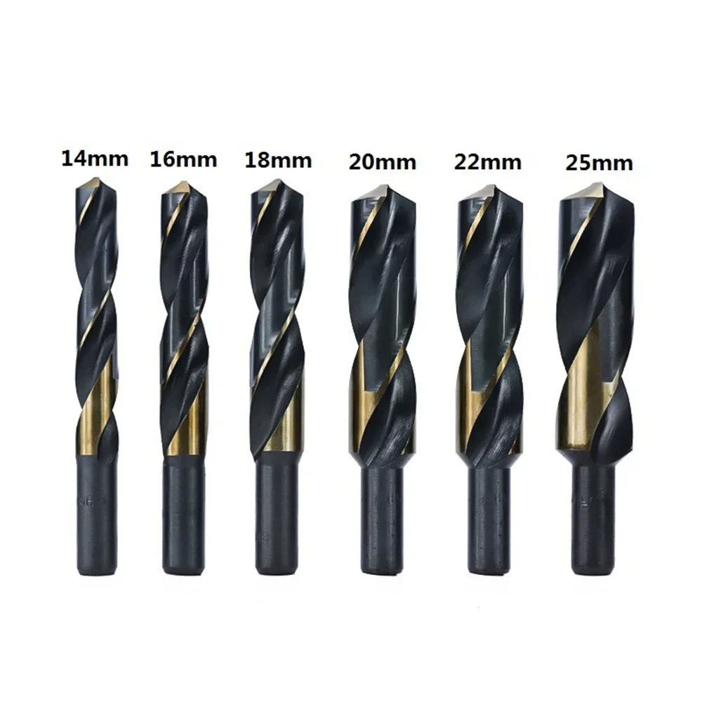Reduced Shank Drill Bit 14-25mm Twist Hss Hole Cutter Metal