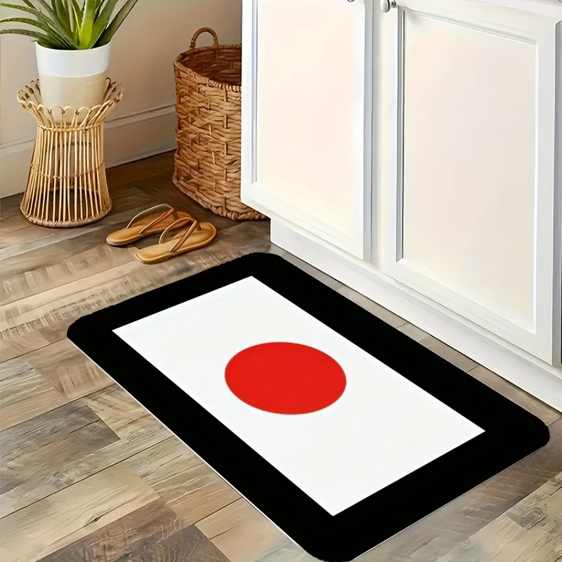 

1PC Circle Pattern Kitchen Rug Non-Slip Door Mat Pop design Bathroom Rug Bath Mat Carpet for Home Sink Laundry Decoreeree