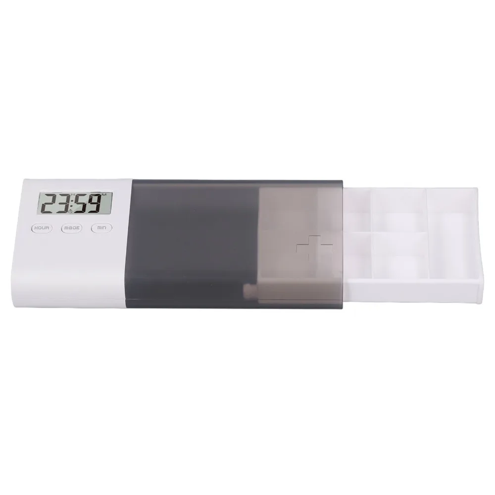 Durable Vibration Alert Digital Medicine Box USB Rechargeable 5 Sets Alarm Digital Pills Box Medication Dispenser Travel Use