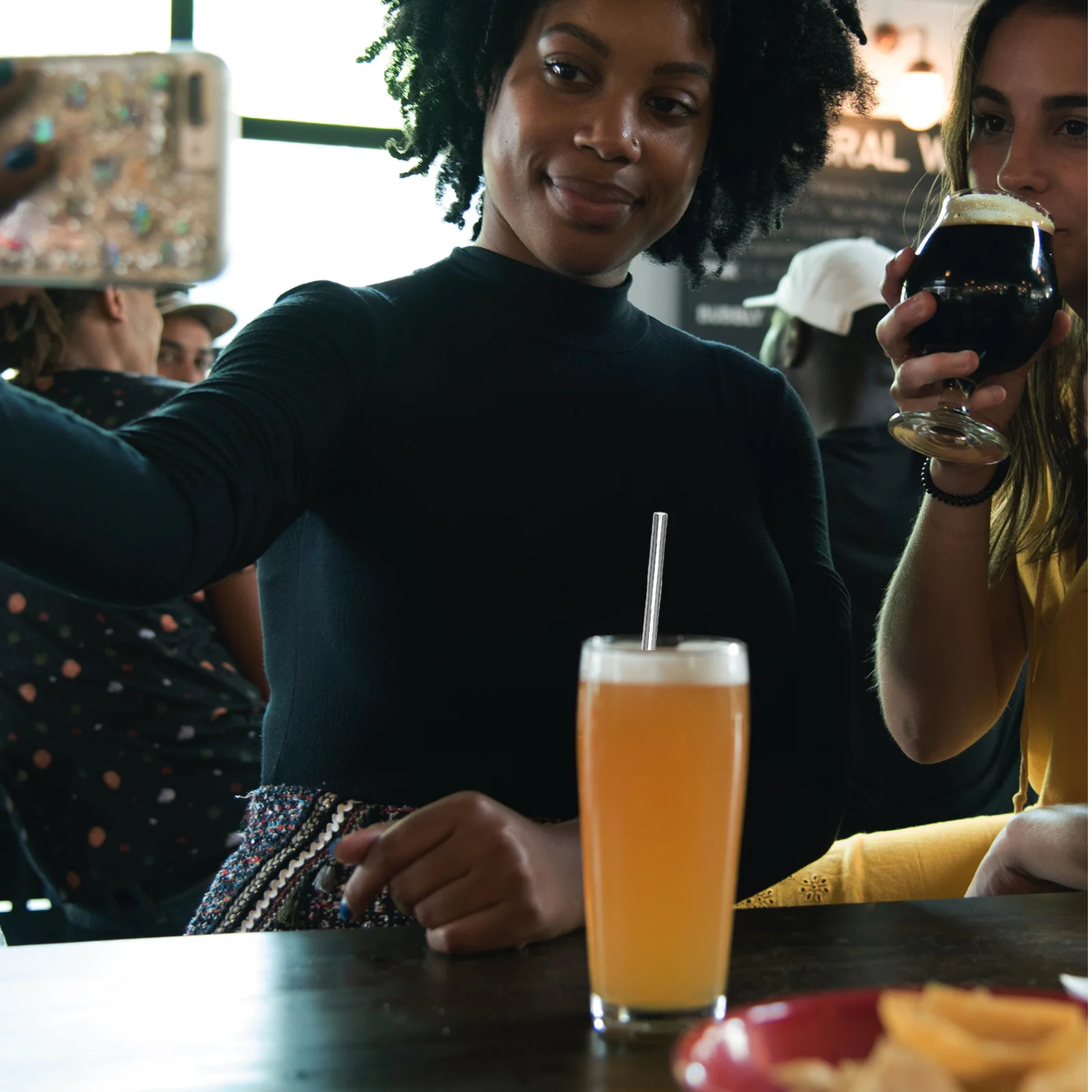 

1 .5X0.6Cm Stainless Steel Drinking Straw Reusable Straight Straw For Tumblers Golden Kitchen Bar Accessories Eco-Friendly