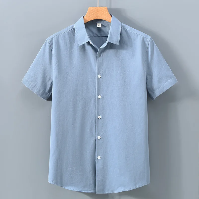 

Simple Lapel Shirt Men's Spring Cotton Casual Shirt Learn Versatile Loose Coat